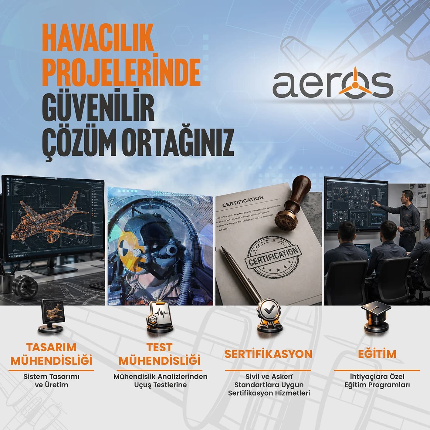 Proje çözümleri — havacılık projelerinde ortağınız