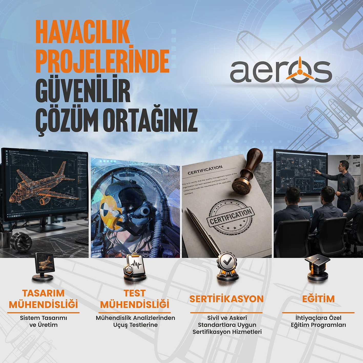 Proje çözümleri — havacılık projelerinde ortağınız